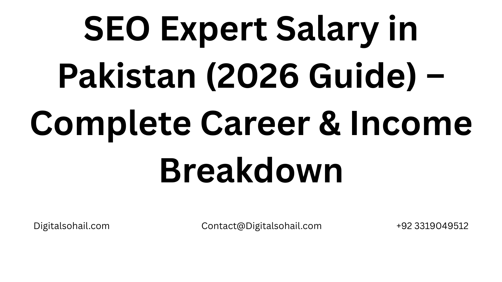 SEO Expert Salary in Pakistan
